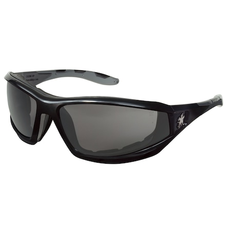 Mcr Safety Reaper RP2, Safety Glasses, MAX6 Anti-Fog, Gray Lens, Black Frame, Full-Frame, 12 PK RP212PF
